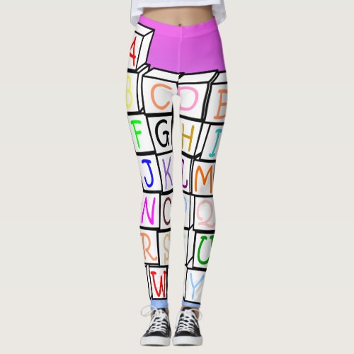 AB leggings Alphabet Leggings AB wear 2017 Leggings