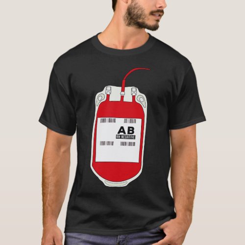 AB Negative Blood Bag T_Shirt