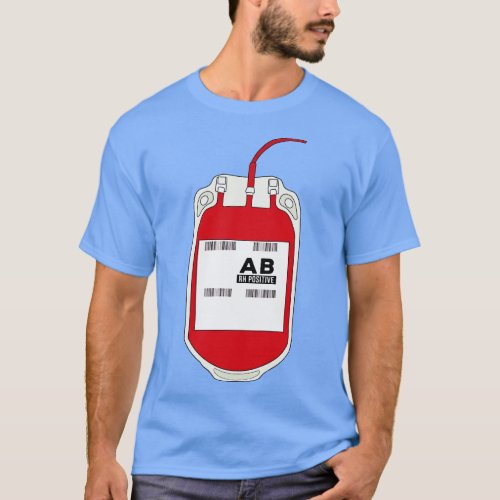 AB Positive Blood Bag T_Shirt