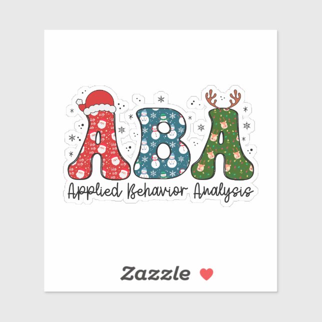 ABA, Applied Behavior Analysis Sticker (Sheet)