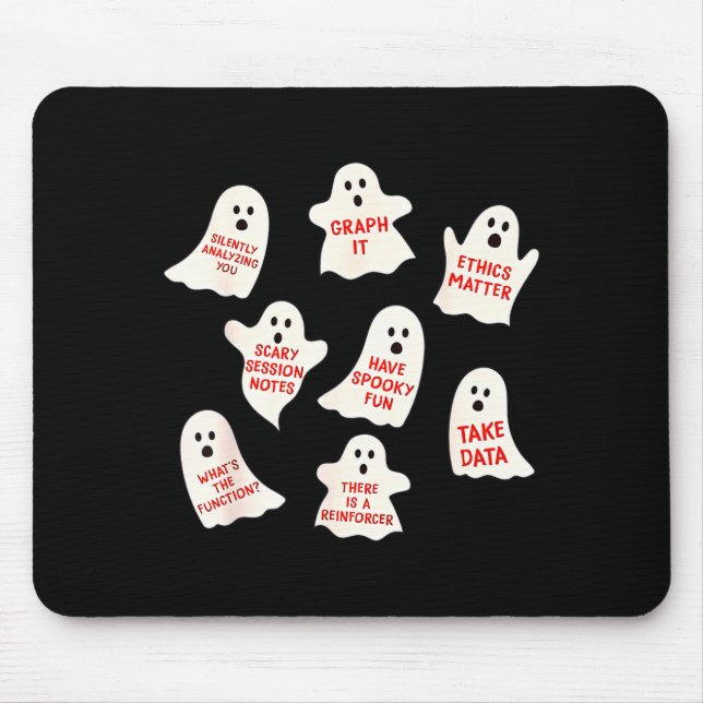 Aba Halloween Behavior Fall Applied Behavior Ysis  Mouse Pad (Front)