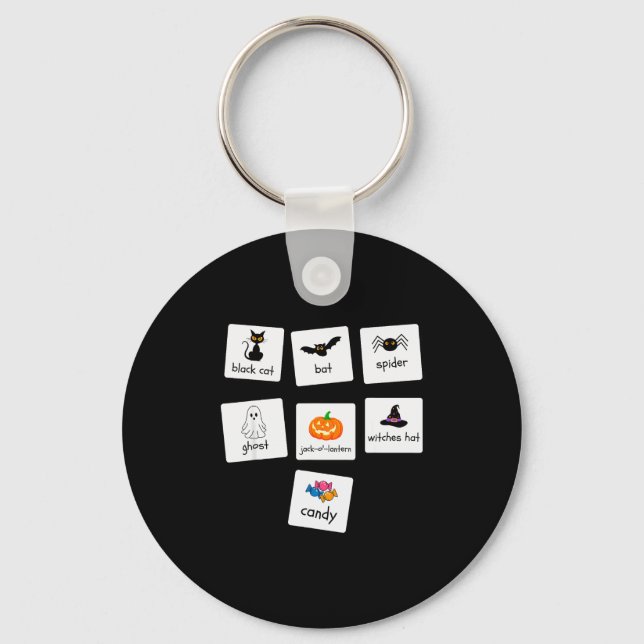 Aba Halloween Special Education Teacher Behavior Y Keychain (Front)