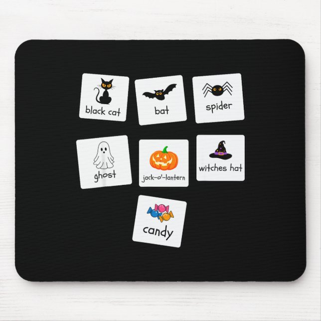 Aba Halloween Special Education Teacher Behavior Y Mouse Pad (Front)