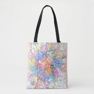 Aba Nigeria City Map Tote Bag
