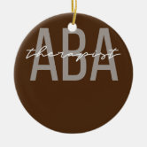BCBA, BCBA gift, behavior analyst, Ceramic Ornament