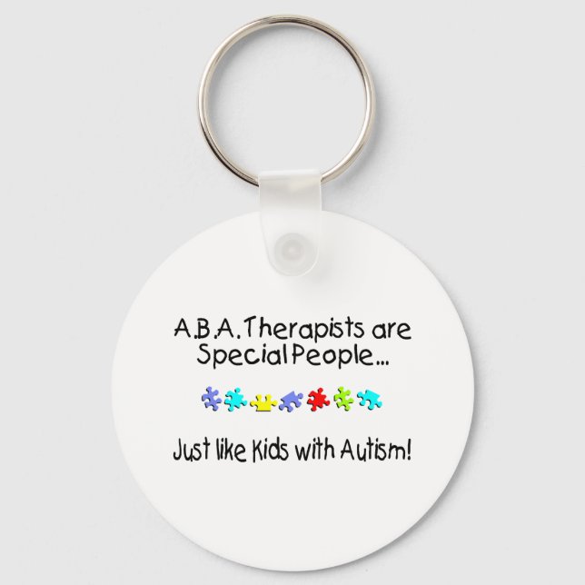ABA Therapists Are Special People... Keychain (Front)