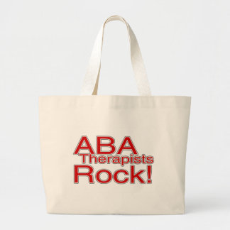 ABA Therapists Rock Large Tote Bag