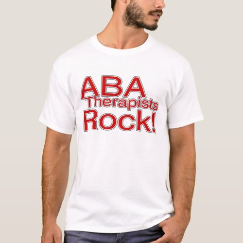 ABA Therapists Rock Red T_Shirt