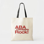 Aba Therapists Rock (red) Tote Bag at Zazzle
