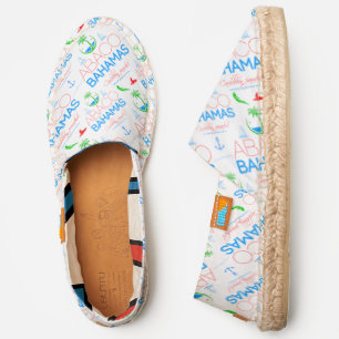 Abaco Bahamas Caribbean Paradise Text Espadrilles