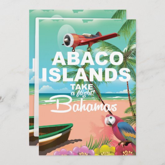 Abaco Islands vacation poster (Front/Back)