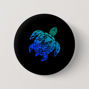 Abaco Tribal Sea Turtle Bahamas Beach Vacation  Button