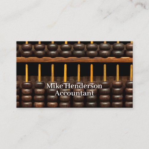 Abacus Accountant Theme Business Card