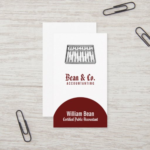 Customizable Abacus Business Card Template