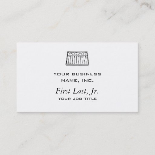 Customizable Abacus Business Cards