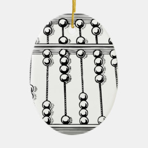 Abacus Ceramic Ornament