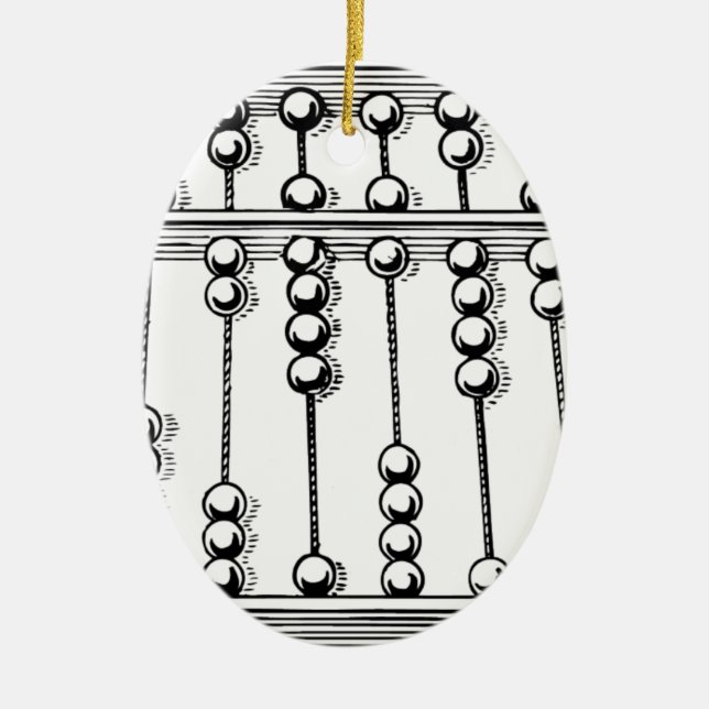 Abacus Ceramic Ornament (Front)