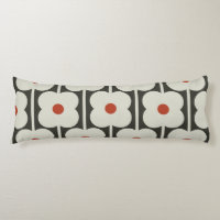 Abacus Flower Tomato Red Grid Pattern