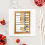 Abacus Maths Equipment Napkins<br><div class="desc">Introduce a touch of classic education to your life with this stunning graphic of an abacus. A timeless symbol of mathematical mastery and intellectual advancement, the abacus has been used by scholars for centuries to calculate and analyze complex equations. Now, you can bring the power of the abacus to your...</div>