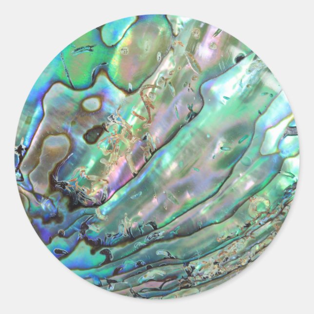Abalone Classic Round Sticker (Front)
