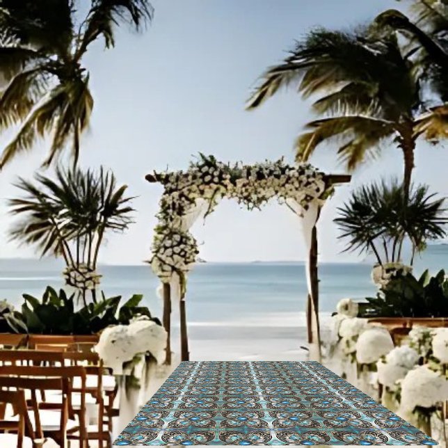 Abalone Flowers Wedding Rug 12x9 Outdoor (Creator Uploaded)