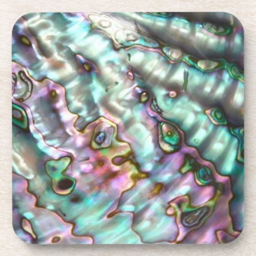 Abalone hard plastic coasters