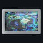 Abalone paua shell belt buckle<br><div class="desc">Abalone paua shell detail</div>