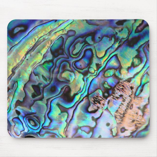 Abalone paua shell mousepad (Front)