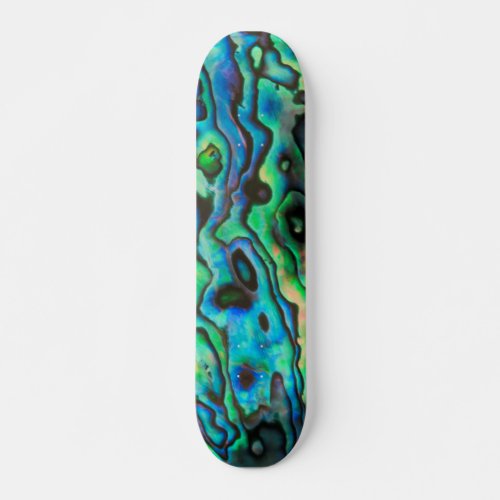 Abalone paua shell natural design skateboard