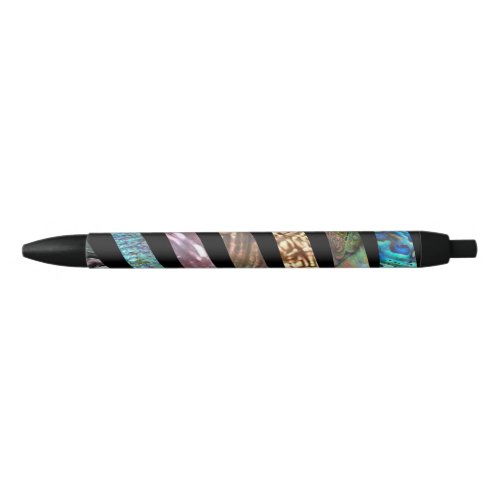 Abalone Paua Strips Variety Black Ink Pen