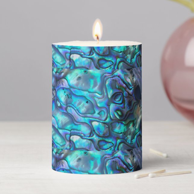 Abalone Pillar Candle (In Situ)
