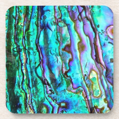 Abalone plastic coaster