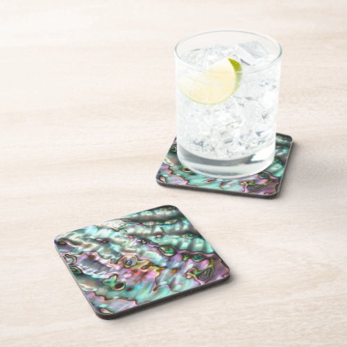 Abalone plastic coasters