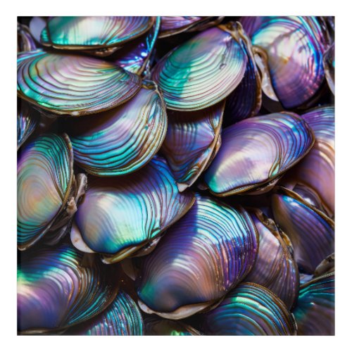 Abalone Shell Abstract Pattern Acrylic Print