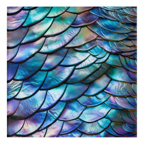 Abalone Shell Abstract Pattern Acrylic Print