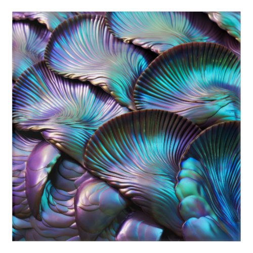 Abalone Shell Abstract Pattern Acrylic Print