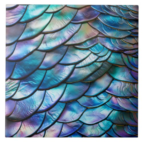 Abalone Shell Abstract Pattern Ceramic Tile
