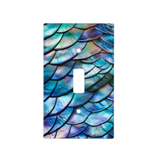 Abalone Shell Abstract Pattern Light Switch Cover