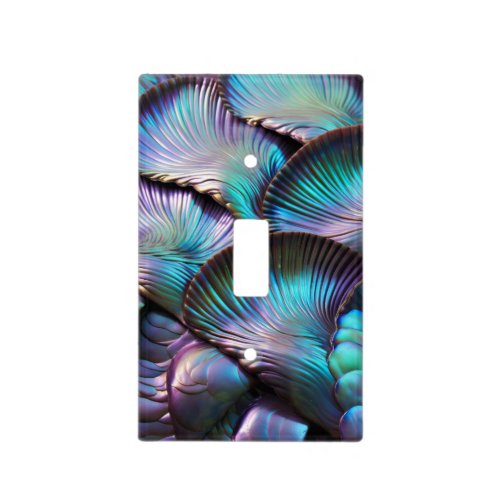 Abalone Shell Abstract Pattern Light Switch Cover
