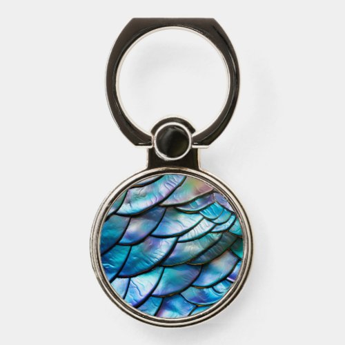 Abalone Shell Abstract Pattern Phone Ring Stand