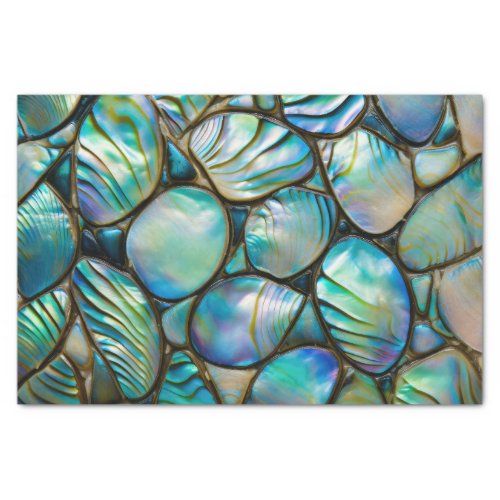 Abalone Shell Abstract Pattern Tissue Paper