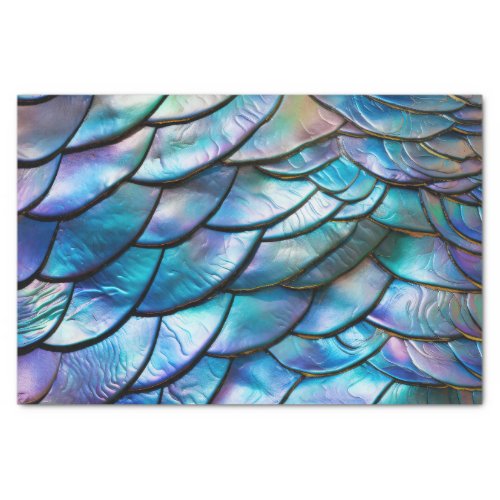 Abalone Shell Abstract Pattern Tissue Paper