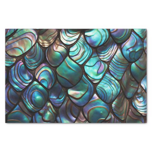 Abalone Shell Abstract Pattern Tissue Paper