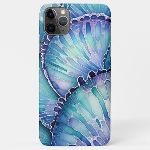 Abalone Shell Abstract Watercolor Pattern iPhone 11 Pro Max Case