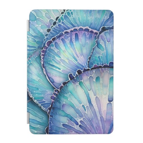 Abalone Shell Abstract Watercolor Pattern iPad Mini Cover