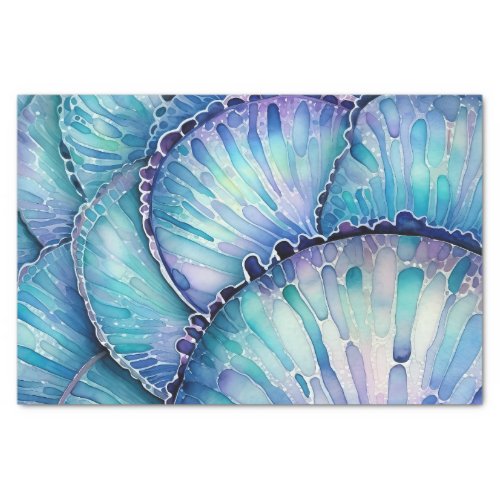 Abalone Shell Abstract Watercolor Pattern Tissue Paper