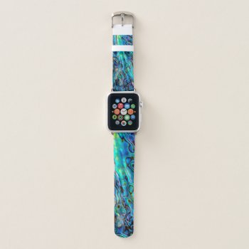 Abalone Shell Apple Watch Band by parisjetaimee at Zazzle
