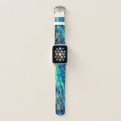 Abalone shell apple watch band