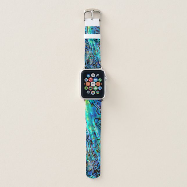 Abalone shell apple watch band (Front)