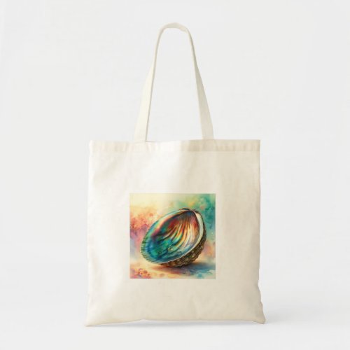 Abalone Shell AREF1310 _ Watercolor Tote Bag